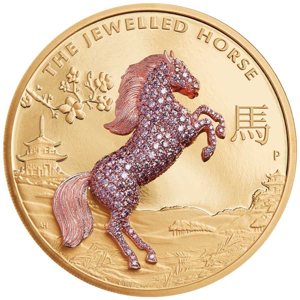 В этом году Пертский монетный двор выпустил коллекционную монету с трехмерным изображением лошади